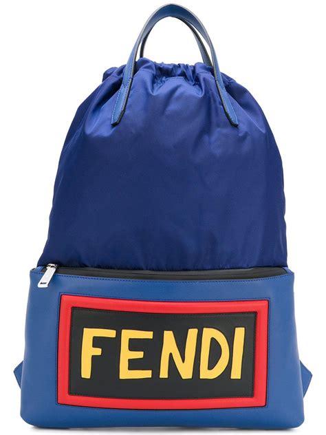 blue fendi backpack|Fendi backpack price.